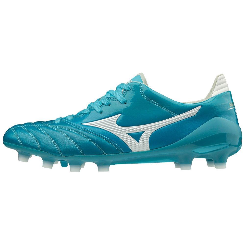 Mizuno Men's Soccer Cleats MORELIA NEO II JAPAN White/Blue Turquoise - UJRMPNL-31